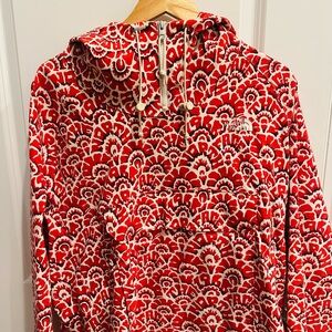 The North Face Red and White Anorak Windbreak (limited edition)